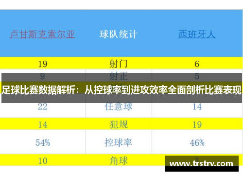 足球比赛数据解析：从控球率到进攻效率全面剖析比赛表现